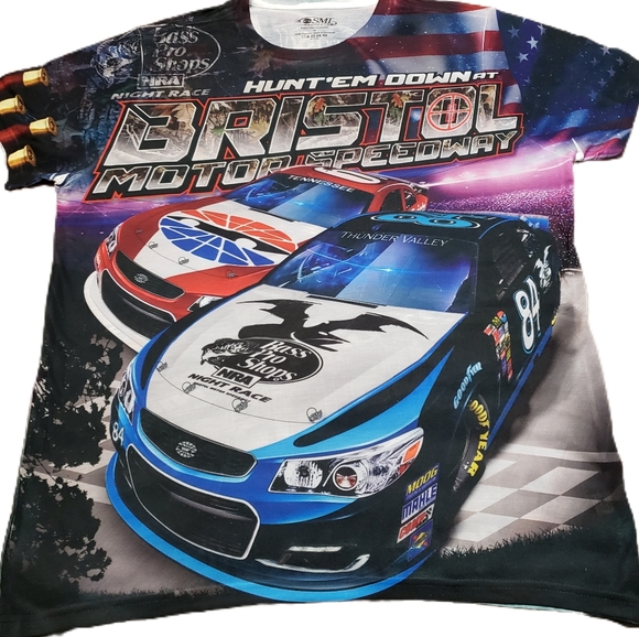 Bristol MotorSpeedway Nascar Night Race "Light Up The Night" Unisex Size Medium - Picture 1 of 3